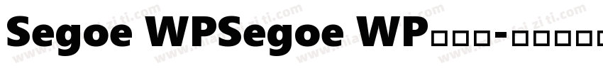 Segoe WPSegoe WP兰亭黑字体转换